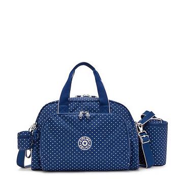 Kipling Camama Classic Printed Diaper Bags Soft Dot Blue | AU 1243EB